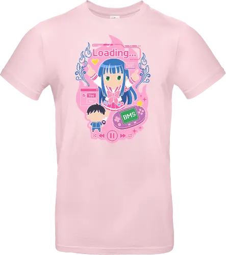 Loading Alt Kawaii Gamer Girl Retro Handheld Console Graphic