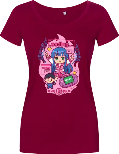 Loading Alt Kawaii Gamer Girl Retro Handheld Console Graphic