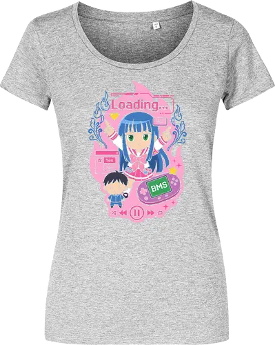 Loading Alt Kawaii Gamer Girl Retro Handheld Console Graphic