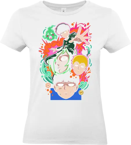 "Psychic Awakening" Mob Shigeo Kageyama Retro Anime - mob psycho 100 shirt, shigeo kageyama t-shirt, reigen arataka graphic tee, psychic awakening apparel, dimple ekubo anime design, supernatural shonen streetwear, neon anime aesthetic clothing, 100 percent mob top, psychic aura graphic shirt, spirit hunter anime merch, shigeo kageyama fan gear, unique anime art shirt, supernatural comedy merch, quirky anime fan gift, vibrant manga illustration, reigen and mob t-shirt, psychic power aesthetic, bold anime character top, urban anime fashion - Standard T-Shirt (Frauen)