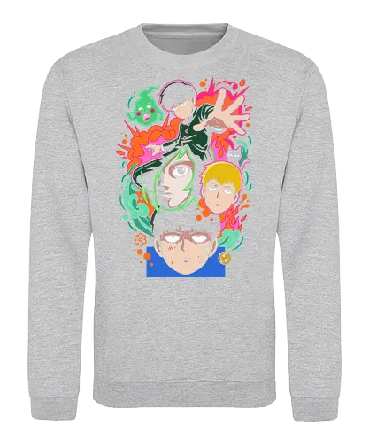 "Psychic Awakening" Mob Shigeo Kageyama Retro Anime - mob psycho 100 shirt, shigeo kageyama t-shirt, reigen arataka graphic tee, psychic awakening apparel, dimple ekubo anime design, supernatural shonen streetwear, neon anime aesthetic clothing, 100 percent mob top, psychic aura graphic shirt, spirit hunter anime merch, shigeo kageyama fan gear, unique anime art shirt, supernatural comedy merch, quirky anime fan gift, vibrant manga illustration, reigen and mob t-shirt, psychic power aesthetic, bold anime character top, urban anime fashion - Sweatshirt