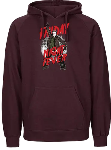 Friday Night Fever - Jason Voorhees Disco - klassischer terror, jason voorhees t-shirt, freitag der 13, slasher film, horror kleidung, disco fieber, teetan, hockey maske, crystal lake, schwarzer humor, kino mashup, 80er horror, kultfilm, horror comedy, sean cunningham - Fairtrade Hoodie