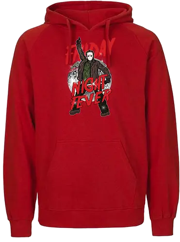 Friday Night Fever - Jason Voorhees Disco - klassischer terror, jason voorhees t-shirt, freitag der 13, slasher film, horror kleidung, disco fieber, teetan, hockey maske, crystal lake, schwarzer humor, kino mashup, 80er horror, kultfilm, horror comedy, sean cunningham - Fairtrade Hoodie