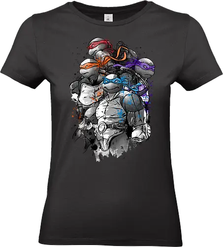 The path of the ninja warriors - animals, anime, manga, japan, japanese art, Turtle, movies, series, retro - Standard T-Shirt (Frauen)