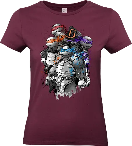 The path of the ninja warriors - animals, anime, manga, japan, japanese art, Turtle, movies, series, retro - Standard T-Shirt (Frauen)