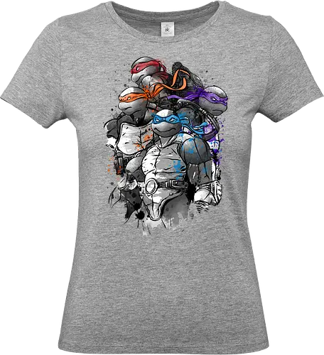 The path of the ninja warriors - animals, anime, manga, japan, japanese art, Turtle, movies, series, retro - Standard T-Shirt (Frauen)