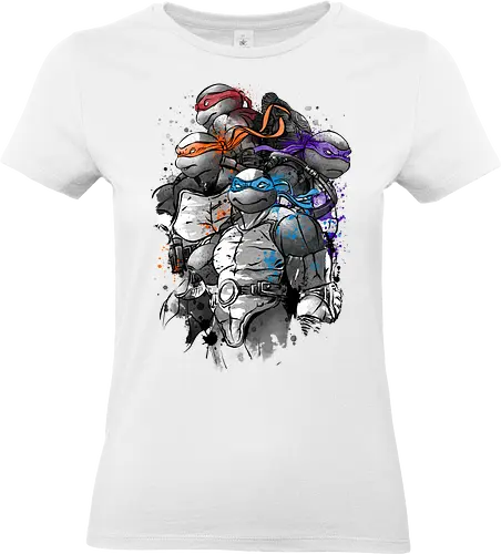 The path of the ninja warriors - animals, anime, manga, japan, japanese art, Turtle, movies, series, retro - Standard T-Shirt (Frauen)