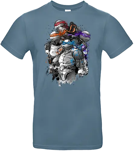 The path of the ninja warriors - animals, anime, manga, japan, japanese art, Turtle, movies, series, retro - Standard T-Shirt