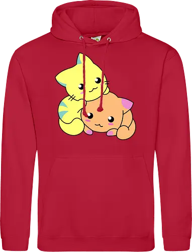 Gatos Amarillos y Naranjas Relajantes