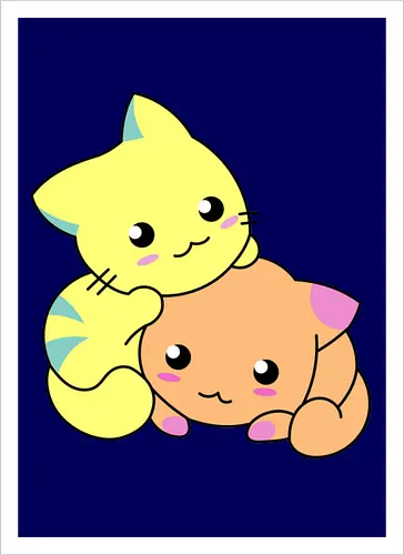 Gatos Amarillos y Naranjas Relajantes