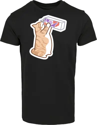 Gato Naranja Bebe Leche