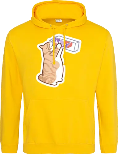 Gato Naranja Bebe Leche