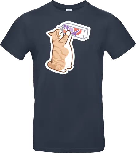 Gato Naranja Bebe Leche