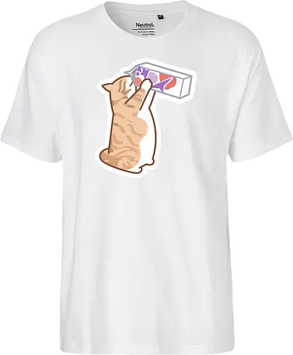 Gato Naranja Bebe Leche