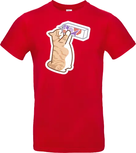 Gato Naranja Bebe Leche