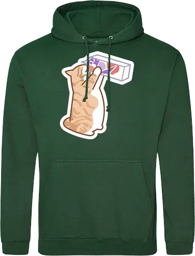 Gato Naranja Bebe Leche