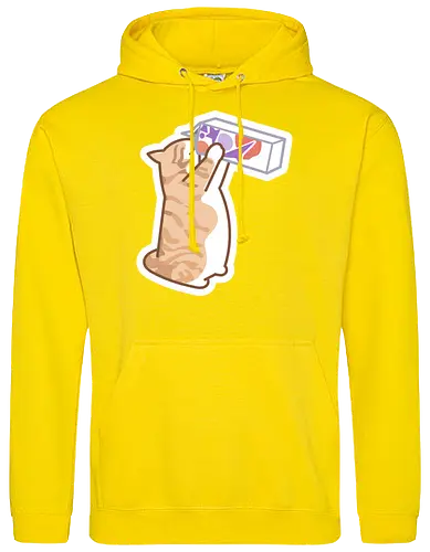 Gato Naranja Bebe Leche