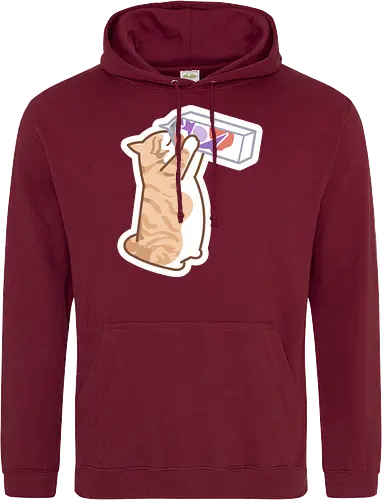 Gato Naranja Bebe Leche