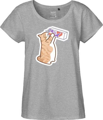 Gato Naranja Bebe Leche