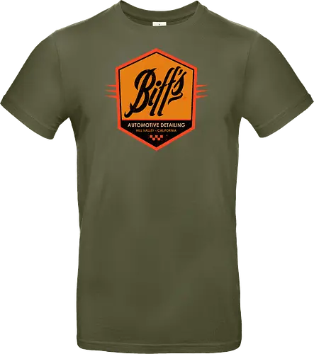 Biff Automotive Detailing - movie, Future, automotive, biff tannen, brute, delorean, doc brown, film, high school, hollywood, hoverboard, marty mcfly, retro, time travel, villain - Standard T-Shirt