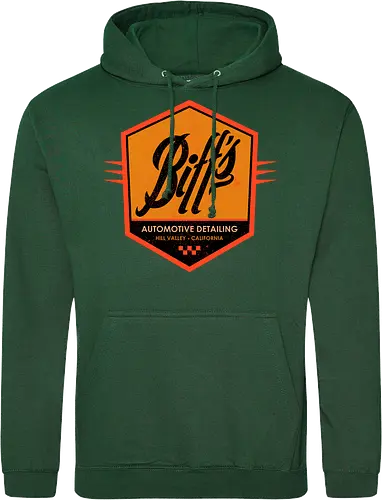Biff Automotive Detailing - movie, Future, automotive, biff tannen, brute, delorean, doc brown, film, high school, hollywood, hoverboard, marty mcfly, retro, time travel, villain - Standard Hoodie