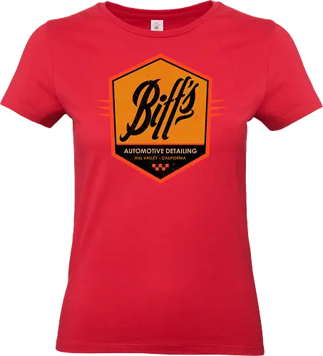Biff Automotive Detailing - movie, Future, automotive, biff tannen, brute, delorean, doc brown, film, high school, hollywood, hoverboard, marty mcfly, retro, time travel, villain - Standard T-Shirt (Frauen)
