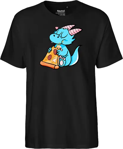 Pizza Drache - Pizza, Drache, Fantasy - Fairtrade T-Shirt