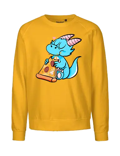 Pizza Drache - Pizza, Drache, Fantasy - Fairtrade Sweatshirt