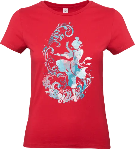 Water dancer - korra, avatar korra, anime, water tribe, water bender, watercolor, tv show, television - Standard T-Shirt (Frauen)