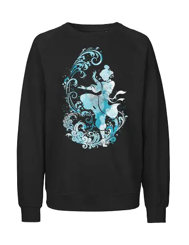 Water dancer - korra, avatar korra, anime, water tribe, water bender, watercolor, tv show, television - Fairtrade Sweatshirt