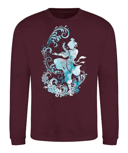 Water dancer - korra, avatar korra, anime, water tribe, water bender, watercolor, tv show, television - Sweatshirt