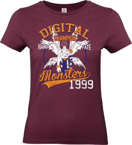 Digitaler Champion - Angel Hand of Fate 1999 - angemon t-shirt, digimon champion, hand of fate, anime kleidung, 90er anime, Toy manufacturer, himmelstor, vintage kunst, digitale monster, patamon entwicklung, teetan, tk takeru, digimon adventure, impfstoff typ, engel digimon - Standard T-Shirt (Frauen)