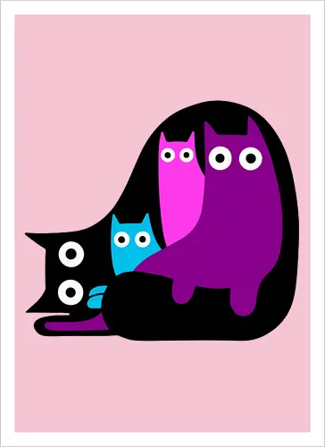 Muchos Gatos Coloridos