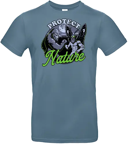 Cryptids Protect Nature - funny, adventure, sasquatch, mothman, cryptids, urban legends, bigfoot, forest, nature, nature calls, monsters, mysteries, mystery, forests - Standard T-Shirt