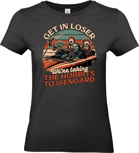 Fantasy Movie Car Meme - Orc, Memes, Meme, Fun, Funny, Geek, Get In Loser, Loser, halfling, Movie, Classic Movie, Classic, Book, Books, Bookworm, Medieval, Fantasy, Adventure, Magical, Magical Creature, Magical Creatures, Magic, Retro, Retro Vintage, Vintage, Comedy, Internet, Car, Nerd - Standard T-Shirt (Frauen)