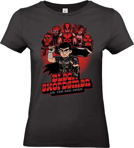 Manga Warrior Enemies - Monsters, Monster, Comics, Comic, Mashup, Poster, Enemy, Manga, Manga Style, Manga Art, Manga Anime, Anime, Sword, Warrior, Fighter, Mercenary, Black Knight, Knight, Dark, Dark Fantasy, Fantasy, Medieval, Adventure, Demons, Demon, Devil - Standard T-Shirt (Frauen)