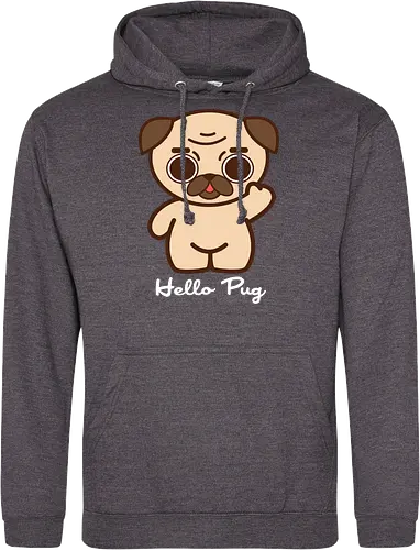 Hello Pug - Kawaii Süßer Hund