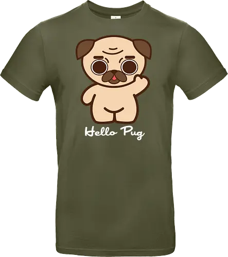 Hello Pug - Kawaii Süßer Hund