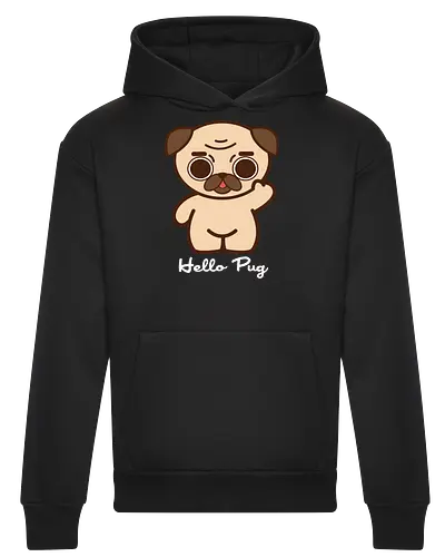 Hello Pug - Kawaii Süßer Hund