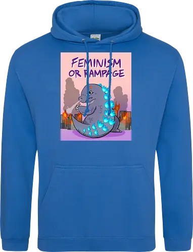 Feminism or Rampage - Feminismus, Comic, Kaiju - Standard Hoodie