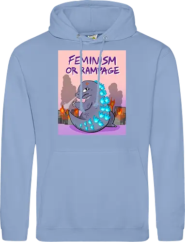 Feminism or Rampage - Feminismus, Comic, Kaiju - Standard Hoodie