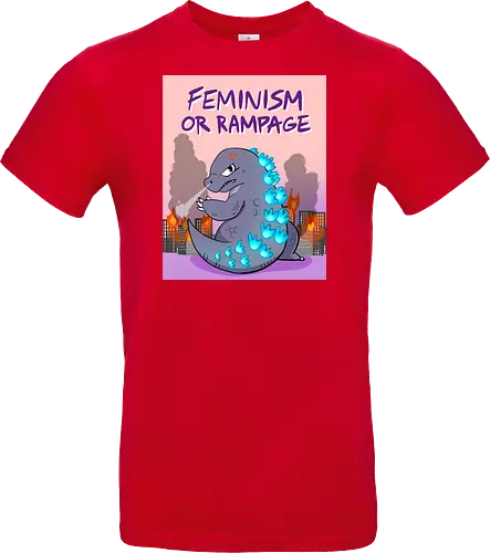 Feminism or Rampage - Feminismus, Comic, Kaiju - Standard T-Shirt
