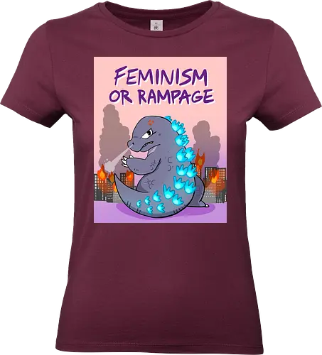 Feminism or Rampage - Feminismus, Comic, Kaiju - Standard T-Shirt (Frauen)