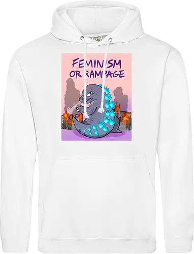 Feminism or Rampage - Feminismus, Comic, Kaiju - Standard Hoodie