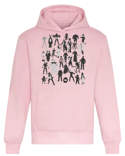 Horror-Ikonen - Horror-Film-Charaktere - horror t-shirt, horrorfilme, terror ikonen, horror kleidung, slasher filme, horrorfilm, horror kollektion, kino schurken, teetan, horror kino, horror charaktere, halloween shirt, klassischer horror, kino monster, silhouette kunst - Heavyweight Hoodie