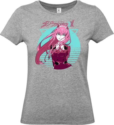 Zero Two – Partner in the Franxx - Darling, zero two, anime waifu, anime pilot girl, mecha anime, futuristic anime, manga series, anime aesthetic - Standard T-Shirt (Frauen)