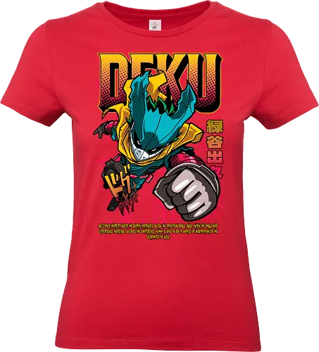 Deku – One For All Rising - anime art, Academia, izuku midoriya, deku hero, one for all, anime hero, superhero anime, shonen anime, manga series - Standard T-Shirt (Frauen)