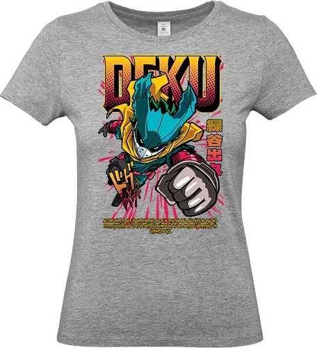 Deku – One For All Rising - anime art, Academia, izuku midoriya, deku hero, one for all, anime hero, superhero anime, shonen anime, manga series - Standard T-Shirt (Frauen)