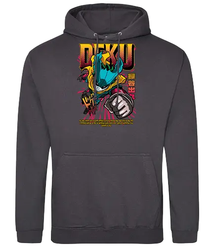 Deku – One For All Rising - anime art, Academia, izuku midoriya, deku hero, one for all, anime hero, superhero anime, shonen anime, manga series - Standard Hoodie