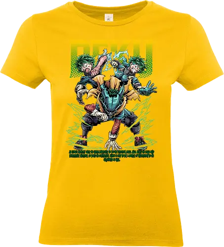 Deku – Future Number One Hero - Academia, deku, anime illustration, izuku midoriya, hero student, ua academy, anime protagonist, action anime, manga series - Standard T-Shirt (Frauen)